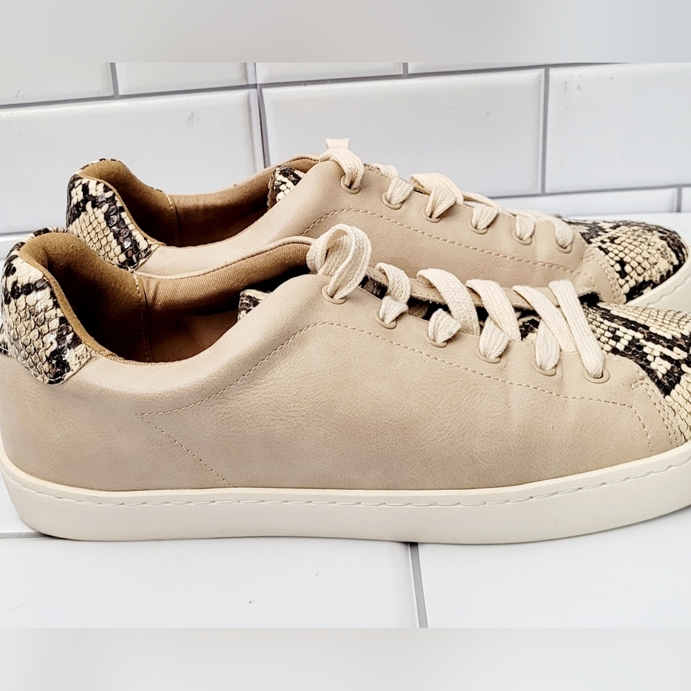 White Raven Impulse Python Print Ladies Beige Fau… - image 4